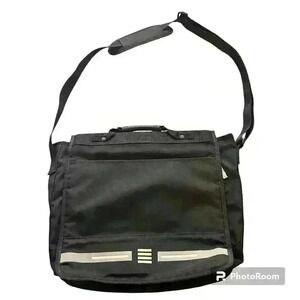 Lands End Messenger Bag Padded Shoulder Laptop Computer Tote Storage Business